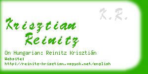 krisztian reinitz business card